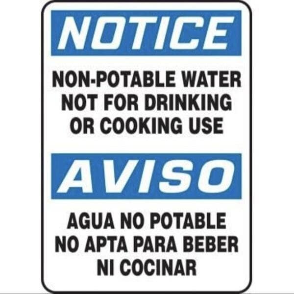 Accuform BILINGUAL OSHA DANGER Safety Sign LEAD SBMCAW188VA - main